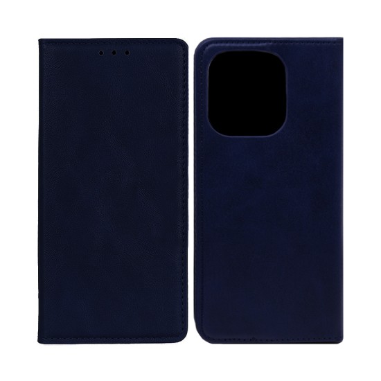 Capa Flip De Couro Com Bolso Interno Para Oppo A5 Pro Azul